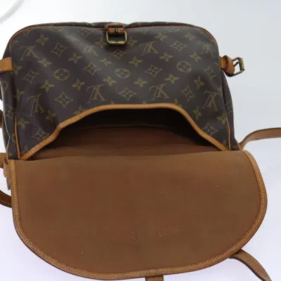 Pre-owned Louis Vuitton Saumur Brown Canvas Shoulder Bag ()