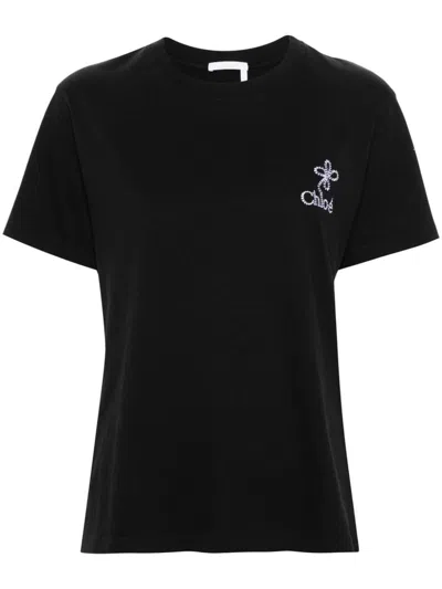 Shop Chloé T-shirts & Tops In Black