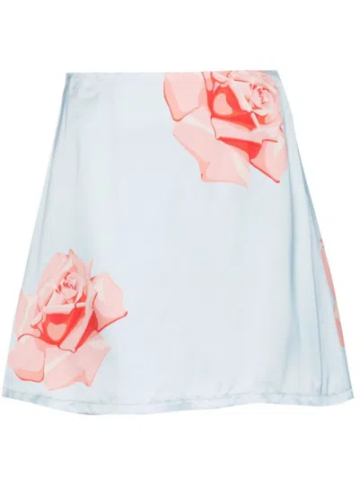 Shop Kenzo Skirts In Blue