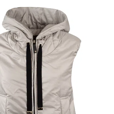 Shop Max Mara Drip-proof Technical Canvas Vest In Gray