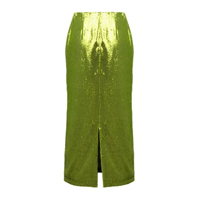 Shop Philosophy Di Lorenzo Serafini Sequined Skirt In Green