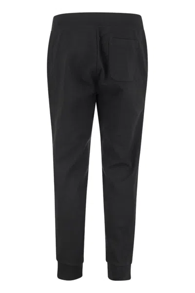 Polo Ralph Lauren Embroidered-logo Track Pants In Black
