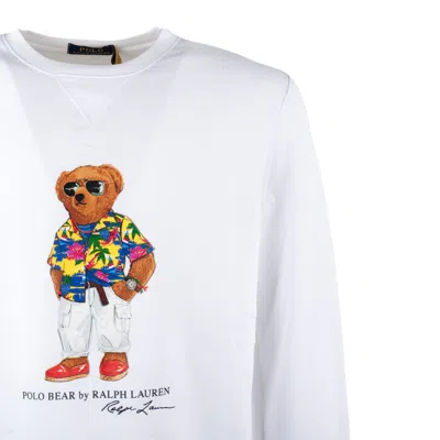 Shop Ralph Lauren Sweatshirt Polo Bear White