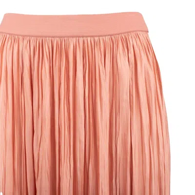 Shop Roberto Collina Powdery Plissé Skirt In Pink