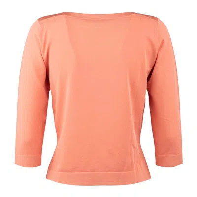 Shop Roberto Collina Salmon Boat Neck Sweater In Pink