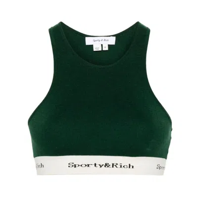 Shop Sporty And Rich Sporty & Rich Tops In Green
