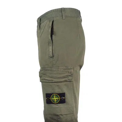 Shop Stone Island Cargo Pants Regular Fit 'old' Treatment' Musk In Green