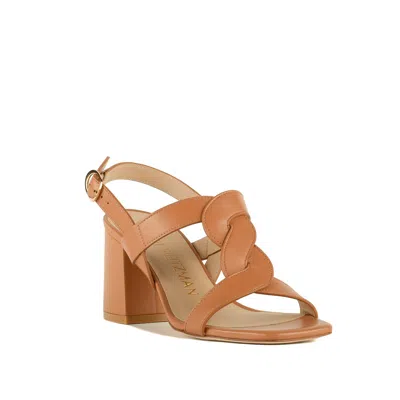 Stuart Weitzman Ibiza 75 Slingback Brown In Brown