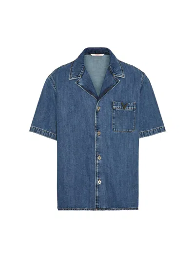 Shop Valentino Garavani Shirt In Blue