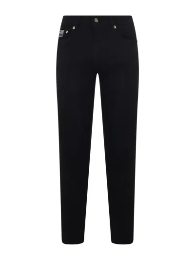 Shop Versace Jeans Couture Couture Jeans In Denim Nero