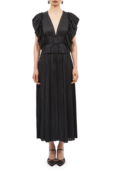 Shop Ulla Johnson Letty Dress In Noir