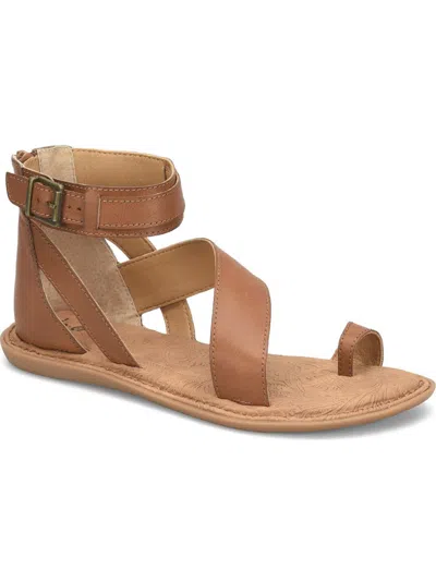 Shop B.o.c. Maci Womens Strappy Zipper Ankle Strap In Brown