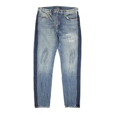Shop Visitor On Earth Washed Jeans - Blue