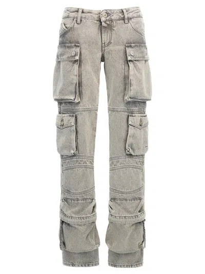 Shop Attico Essie Jeans Gray