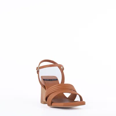 Shop Angel Alarcon Leather Sandal In Brown