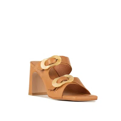 Angel Alarcon Palke Brown Heeled Sandal In Brown