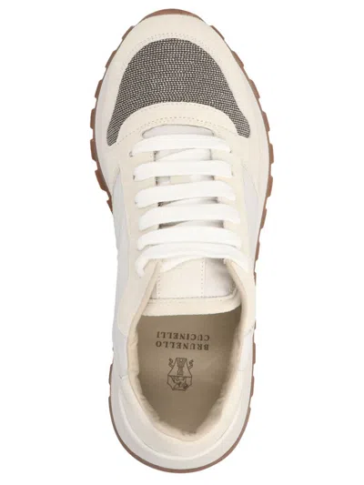 Shop Brunello Cucinelli 'monile' Sneakers In White