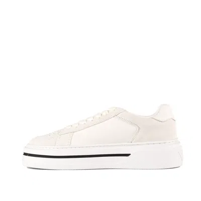 Copenhagen Smooth Leather And White Suede Sneakers In White