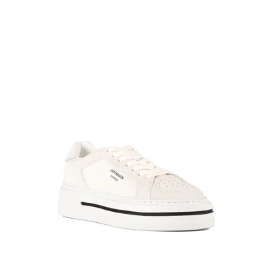 Shop Copenhagen Smooth Leather And White Suede Sneakers