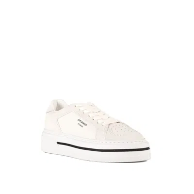 Copenhagen Smooth Leather And White Suede Sneakers In White
