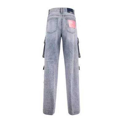 Department Five Department 5 Ducent Wide-leg Cargo Jeans In Blue