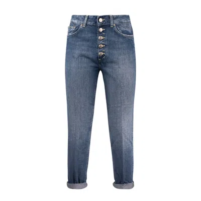 Shop Dondup Koons Loose Jeans In Fixed Denim Lyocell In Blue