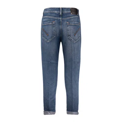 Shop Dondup Koons Loose Jeans In Fixed Denim Lyocell In Blue
