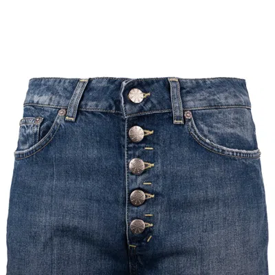 Dondup Buttoned Skinny Fit Jeans In Blue