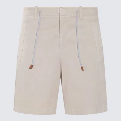 Shop Eleventy Beige Cotton Shorts