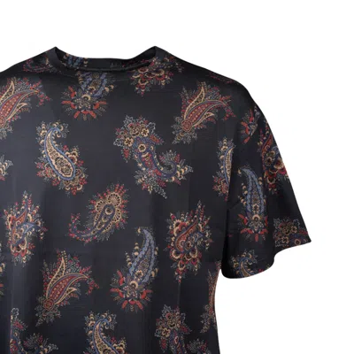 Shop Etro Paisley Patterned T-shirt In Blue