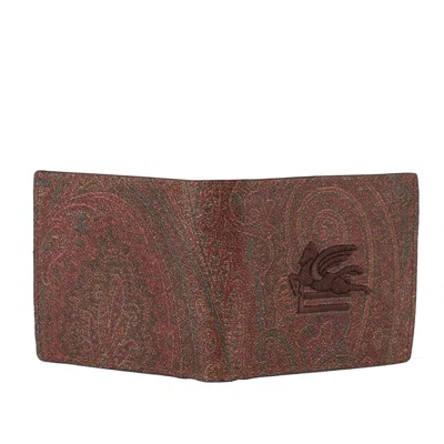 Shop Etro Paisley Wallet In Red
