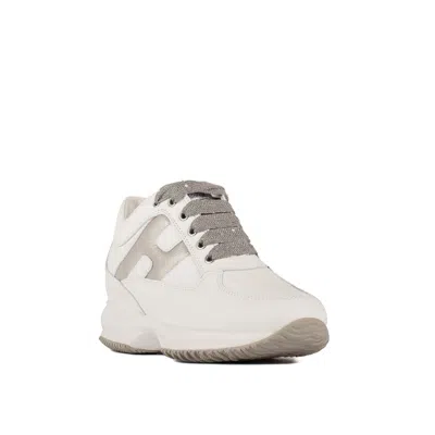 Shop Hogan Interactive White Sneakers
