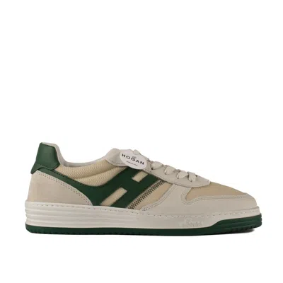 Shop Hogan Sneakers H630 White Green In White, Green