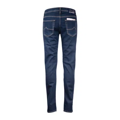 Shop Jacob Cohen Nick Slim Dark Blue Jeans