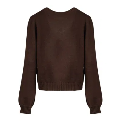 Shop Liviana Conti Sweater With Chain In Brown