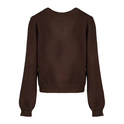 Liviana Conti Sweater With Chain In Brown