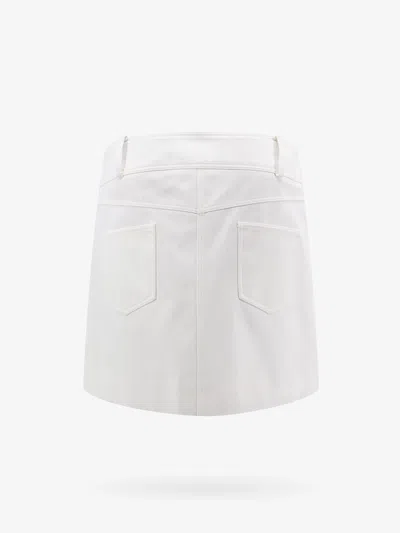 Shop Celine Woman Skirt Woman White Skirts