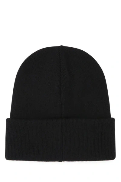 Dsquared2 Dsquared Men Black Wool Beanie Hat In Black