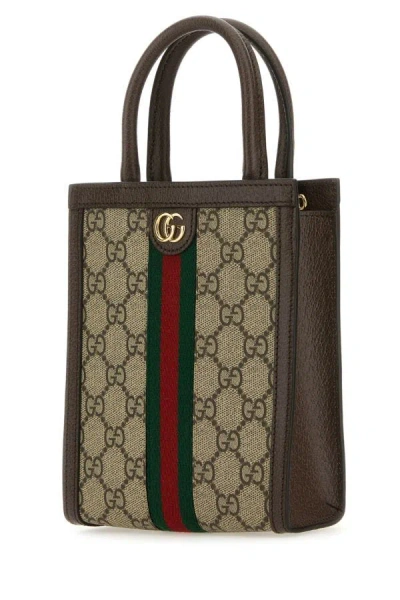 Shop Gucci Woman Gg Supreme Fabric Mini Ophidia Handbag In Multicolor