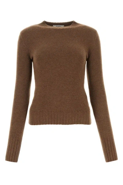 Shop Max Mara Woman Melange Brown Cashmere Omelia Sweater