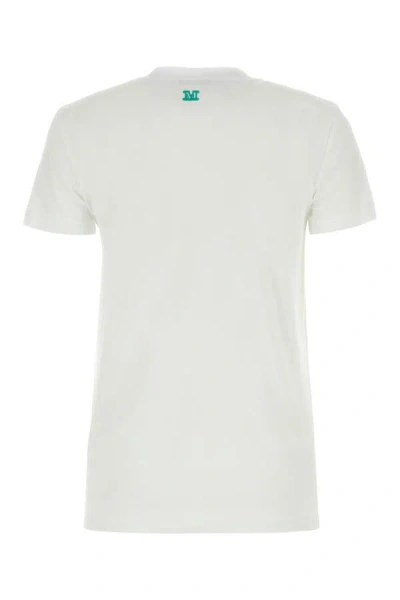 Shop Max Mara Woman White Cotton Mincio T-shirt