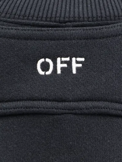 Shop Off-white Off White Woman Sweatshirt Woman Black Sweatshirts