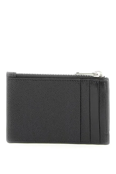 Shop Palm Angels Leather Cardholder With Logo Men In Multicolor