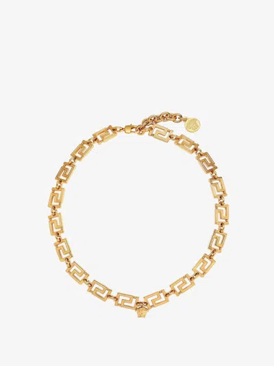 Shop Versace Man Necklace Man Gold Necklaces
