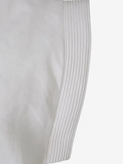 Shop Andres Otalora Linen Aguila Midi Dress In Textured Shoulder Pad Detail