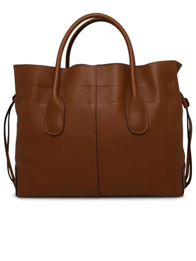 Shop Tod's Di Bag Brown Leather Bag