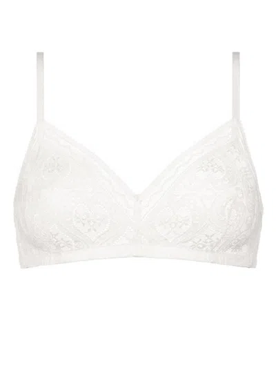 Eres Madeleine Graphic Triangle Bra In Yaourt