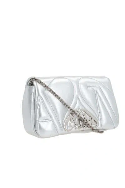 Shop Alexander Mcqueen Bags In Light Silver