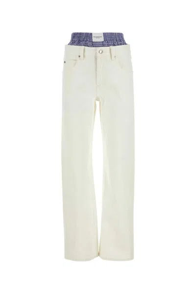Shop Alexander Wang Jeans In White