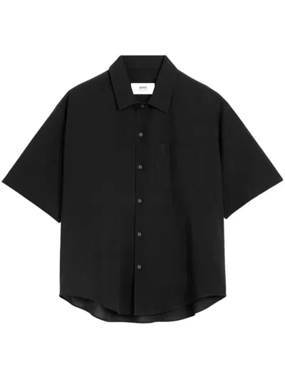 Shop Ami Alexandre Mattiussi Ami Paris Shirts In Black/001